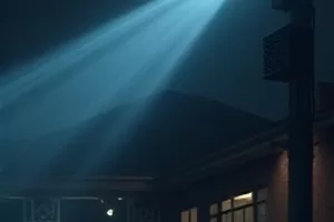 《雪落无声时》雪夜小镇街景